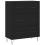 Aparador de madera de ingeniería negro 69,5x34x90 cm de vidaXL, Aparadores - Ref: Foro24-827845, Precio: 95,06 €, Descuento: %