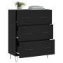 Aparador de madera de ingeniería negro 69,5x34x90 cm de vidaXL, Aparadores - Ref: Foro24-827845, Precio: 95,06 €, Descuento: %