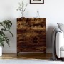 Aparador de madera de ingeniería roble ahumado 69,5x34x90 cm de vidaXL, Aparadores - Ref: Foro24-827857, Precio: 81,41 €, Des...
