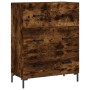 Aparador de madera de ingeniería roble ahumado 69,5x34x90 cm de vidaXL, Aparadores - Ref: Foro24-827857, Precio: 81,41 €, Des...