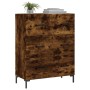 Aparador de madera de ingeniería roble ahumado 69,5x34x90 cm de vidaXL, Aparadores - Ref: Foro24-827857, Precio: 81,41 €, Des...