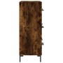 Aparador de madera de ingeniería roble ahumado 69,5x34x90 cm de vidaXL, Aparadores - Ref: Foro24-827857, Precio: 81,41 €, Des...