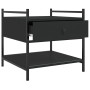 Mesa de centro madera de ingeniería negro 50x50x50 cm en Mesas de centro | Comprar online en Foru.es
