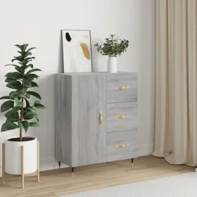 Aparador de madera de ingeniería gris Sonoma 69,5x34x90 cm de vidaXL, Aparadores - Ref: Foro24-827898, Precio: 77,44 €, Descu...