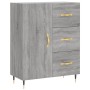Aparador de madera de ingeniería gris Sonoma 69,5x34x90 cm de vidaXL, Aparadores - Ref: Foro24-827898, Precio: 78,32 €, Descu...