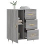 Aparador de madera de ingeniería gris Sonoma 69,5x34x90 cm de vidaXL, Aparadores - Ref: Foro24-827898, Precio: 78,32 €, Descu...