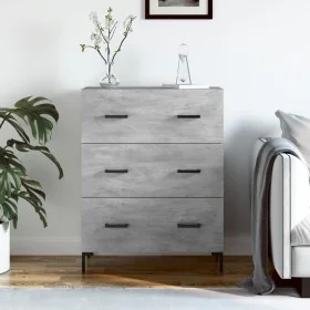 Aparador de madera de ingeniería gris hormigón 69,5x34x90 cm de vidaXL, Aparadores - Ref: Foro24-827856, Precio: 98,03 €, Des...