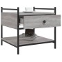 Mesa de centro madera de ingeniería gris Sonoma 50x50x50 cm en Mesas de centro | Comprar online en Foru.es