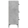 Aparador de madera de ingeniería gris hormigón 69,5x34x90 cm de vidaXL, Aparadores - Ref: Foro24-827856, Precio: 99,24 €, Des...