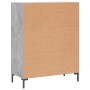Aparador de madera de ingeniería gris hormigón 69,5x34x90 cm de vidaXL, Aparadores - Ref: Foro24-827856, Precio: 99,24 €, Des...