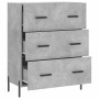 Aparador de madera de ingeniería gris hormigón 69,5x34x90 cm de vidaXL, Aparadores - Ref: Foro24-827864, Precio: 107,29 €, De...