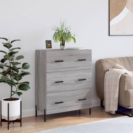Aparador de madera de ingeniería gris Sonoma 69,5x34x90 cm de vidaXL, Aparadores - Ref: Foro24-827866, Precio: 111,03 €, Desc...