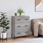 Aparador de madera de ingeniería gris Sonoma 69,5x34x90 cm de vidaXL, Aparadores - Ref: Foro24-827866, Precio: 111,03 €, Desc...