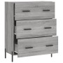 Aparador de madera de ingeniería gris Sonoma 69,5x34x90 cm de vidaXL, Aparadores - Ref: Foro24-827866, Precio: 111,03 €, Desc...