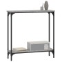 Mesa consola madera de ingeniería gris Sonoma 75x22,5x75 cm en Mesas auxiliares | Comprar online en Foru.es