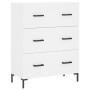 Aparador de madera de ingeniería blanco 69,5x34x90 cm de vidaXL, Aparadores - Ref: Foro24-827852, Precio: 102,49 €, Descuento: %