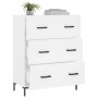 Aparador de madera de ingeniería blanco 69,5x34x90 cm de vidaXL, Aparadores - Ref: Foro24-827852, Precio: 102,49 €, Descuento: %