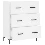 Aparador de madera de ingeniería blanco 69,5x34x90 cm de vidaXL, Aparadores - Ref: Foro24-827852, Precio: 102,49 €, Descuento: %