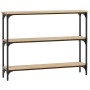 Mesa consola madera de ingeniería roble Sonoma 100x22,5x75 cm en Mesas auxiliares | Comprar online en Foru.es