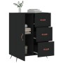 Aparador de madera de ingeniería negro 69,5x34x90 cm de vidaXL, Aparadores - Ref: Foro24-827885, Precio: 93,86 €, Descuento: %