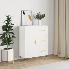 Aparador de madera de ingeniería blanco 69,5x34x90 cm de vidaXL, Aparadores - Ref: Foro24-827892, Precio: 95,30 €, Descuento: %