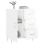 Aparador de madera contrachapada blanco brillante 69,5x34x90 cm de vidaXL, Aparadores - Ref: Foro24-827902, Precio: 102,80 €,...