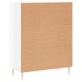 Aparador de madera contrachapada blanco brillante 69,5x34x90 cm de vidaXL, Aparadores - Ref: Foro24-827902, Precio: 102,80 €,...