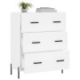 Aparador de madera de ingeniería blanco 69,5x34x90 cm de vidaXL, Aparadores - Ref: Foro24-827860, Precio: 115,25 €, Descuento: %