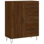 Oak brown engineered wood sideboard 69.5x34x90 cm by vidaXL, Sideboards - Ref: Foro24-827915, Price: 91,54 €, Discount: %