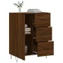Oak brown engineered wood sideboard 69.5x34x90 cm by vidaXL, Sideboards - Ref: Foro24-827915, Price: 91,54 €, Discount: %