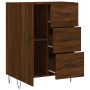 Aparador de madera de ingeniería marrón roble 69,5x34x90 cm de vidaXL, Aparadores - Ref: Foro24-827915, Precio: 92,65 €, Desc...