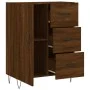 Oak brown engineered wood sideboard 69.5x34x90 cm by vidaXL, Sideboards - Ref: Foro24-827915, Price: 91,54 €, Discount: %