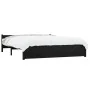 Estructura de cama de madera maciza negro 140x190 cm de vidaXL, Camas y somieres - Ref: Foro24-815028, Precio: 163,65 €, Desc...