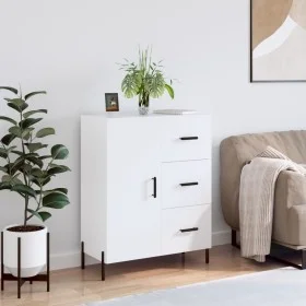 Glossy white plywood sideboard 69.5x34x90 cm by vidaXL, Sideboards - Ref: Foro24-827926, Price: 111,39 €, Discount: %