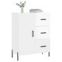 Aparador de madera contrachapada blanco brillante 69,5x34x90 cm de vidaXL, Aparadores - Ref: Foro24-827926, Precio: 112,77 €,...