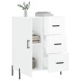 Aparador de madera contrachapada blanco brillante 69,5x34x90 cm de vidaXL, Aparadores - Ref: Foro24-827926, Precio: 112,77 €,...