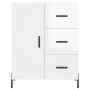 Aparador de madera contrachapada blanco brillante 69,5x34x90 cm de vidaXL, Aparadores - Ref: Foro24-827926, Precio: 112,77 €,...