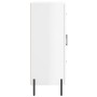 Aparador de madera contrachapada blanco brillante 69,5x34x90 cm de vidaXL, Aparadores - Ref: Foro24-827926, Precio: 112,77 €,...