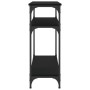 Mesa consola madera de ingeniería negra 75x29x75 cm en Mesas auxiliares | Comprar online en Foru.es