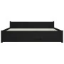Estructura de cama de madera maciza negro 140x190 cm de vidaXL, Camas y somieres - Ref: Foro24-815028, Precio: 163,65 €, Desc...