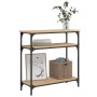 Mesa consola madera de ingeniería roble Sonoma 75x29x75 cm en Mesas auxiliares | Comprar online en Foru.es
