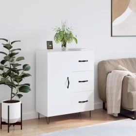 Aparador de madera de ingeniería blanco 69,5x34x90 cm de vidaXL, Aparadores - Ref: Foro24-827908, Precio: 91,37 €, Descuento: %