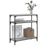 Mesa consola madera de ingeniería gris Sonoma 75x29x75 cm en Mesas auxiliares | Comprar online en Foru.es