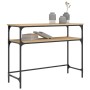 Mesa consola madera de ingeniería roble Sonoma 100x35,5x75 cm en Mesas auxiliares | Comprar online en Foru.es