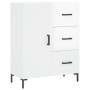 Aparador de madera contrachapada blanco brillante 69,5x34x90 cm de vidaXL, Aparadores - Ref: Foro24-827918, Precio: 106,06 €,...