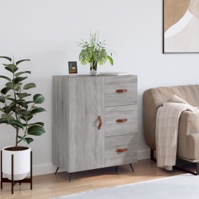 Aparador de madera de ingeniería gris Sonoma 69,5x34x90 cm de vidaXL, Aparadores - Ref: Foro24-827890, Precio: 68,70 €, Descu...