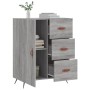 Aparador de madera de ingeniería gris Sonoma 69,5x34x90 cm de vidaXL, Aparadores - Ref: Foro24-827890, Precio: 68,70 €, Descu...