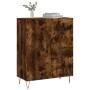 Aparador de madera de ingeniería roble ahumado 69,5x34x90 cm de vidaXL, Aparadores - Ref: Foro24-827913, Precio: 66,14 €, Des...