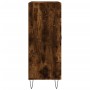 Aparador de madera de ingeniería roble ahumado 69,5x34x90 cm de vidaXL, Aparadores - Ref: Foro24-827913, Precio: 66,14 €, Des...
