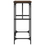 Mesa consola madera de ingeniería marrón roble 100x32x75 cm en Mesas auxiliares | Comprar online en Foru.es